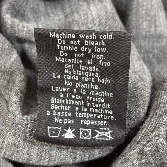 OMNI-WOOL Pullover Men's XL Gray Mock Neck Quarter Zip Base Layer Thumbholes - Picture 10 of 10